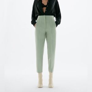 Zara High Waisted Dress Pants Mint